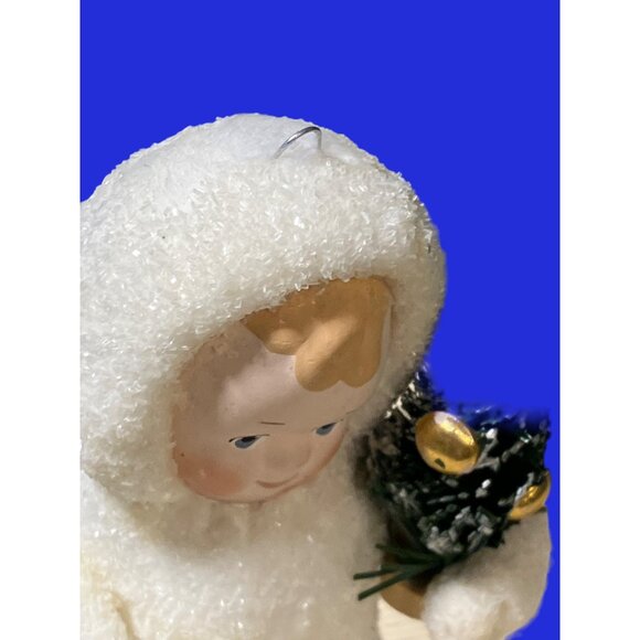 Dept 56 Snow Angels Child Holding Christmas Tree Ornament - Picture 8 of 14